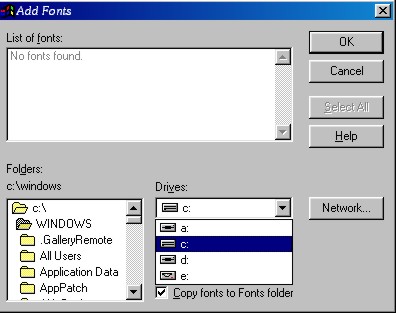 Add fonts